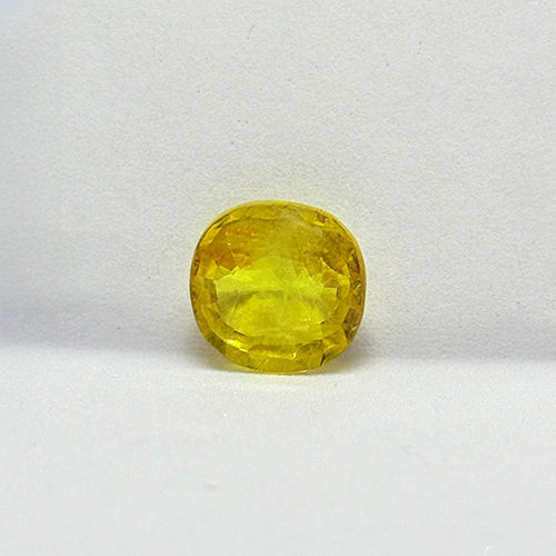 3.92 Carat Bangkok Yellow Sapphire (Pukhraj) Stone | Natural Thailand Pukhraj for Jupiter (Guru) | Certified Gemstone