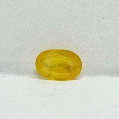 4.00 Carat Bangkok Yellow Sapphire (Pukhraj) Stone | Natural Thailand Pukhraj for Jupiter (Guru) | Certified Gemstone