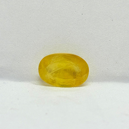 4.00 Carat Bangkok Yellow Sapphire (Pukhraj) Stone | Natural Thailand Pukhraj for Jupiter (Guru) | Certified Gemstone