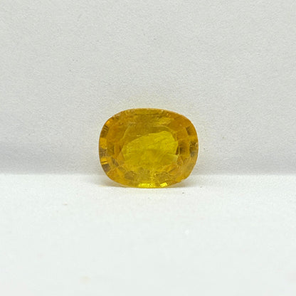 4.25 Carat Bangkok Yellow Sapphire (Pukhraj) Stone | Natural Thailand Pukhraj for Jupiter (Guru) | Certified Gemstone