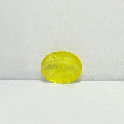 4.27 Carat Bangkok Yellow Sapphire (Pukhraj) Stone | Natural Thailand Pukhraj for Jupiter (Guru) | Certified Gemstone
