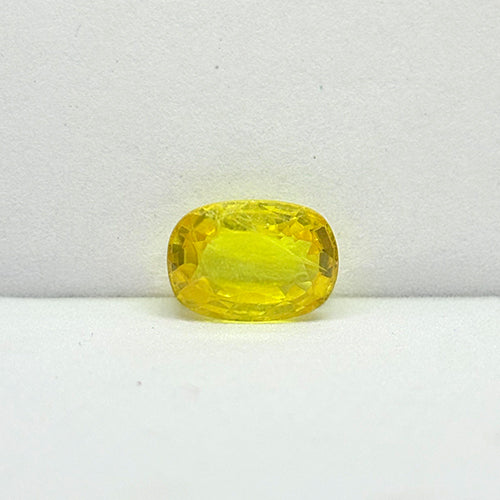 4.30 Carat Bangkok Yellow Sapphire (Pukhraj) Stone | Natural Thailand Pukhraj for Jupiter (Guru) | Certified Gemstone