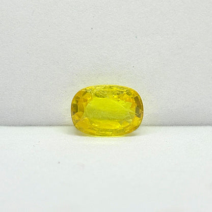 4.30 Carat Bangkok Yellow Sapphire (Pukhraj) Stone | Natural Thailand Pukhraj for Jupiter (Guru) | Certified Gemstone