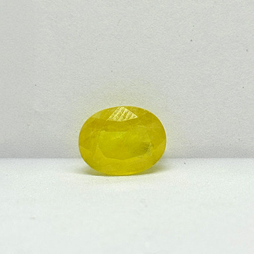 4.30 Carat Bangkok Yellow Sapphire (Pukhraj) Stone | Natural Thailand Pukhraj for Jupiter (Guru) | Certified Gemstone