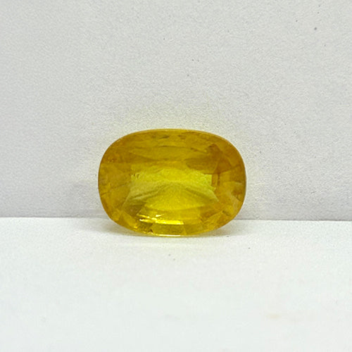 4.32 Carat Bangkok Yellow Sapphire (Pukhraj) Stone | Natural Thailand Pukhraj for Jupiter (Guru) | Certified Gemstone