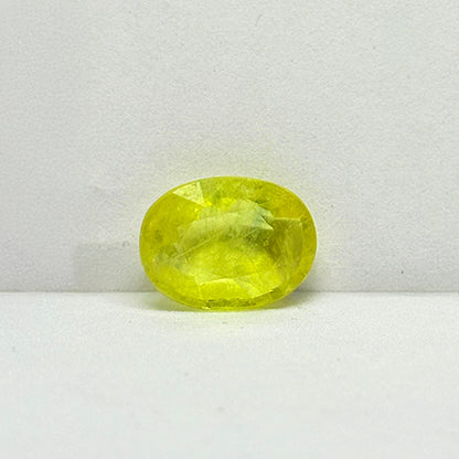 4.45 Carat Bangkok Yellow Sapphire (Pukhraj) Stone | Natural Thailand Pukhraj for Jupiter (Guru) | Certified Gemstone