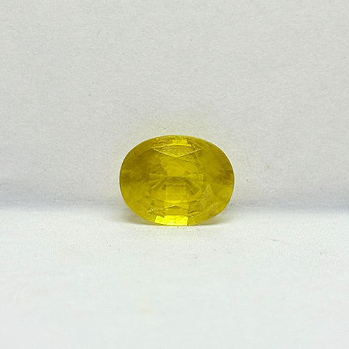 4.45 Carat Bangkok Yellow Sapphire (Pukhraj) Stone | Natural Thailand Pukhraj for Jupiter (Guru) | Certified Gemstone