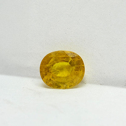 4.60 Carat Bangkok Yellow Sapphire (Pukhraj) Stone | Natural Thailand Pukhraj for Jupiter (Guru) | Certified Gemstone