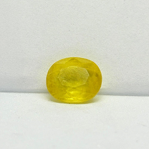 4.62 Carat Bangkok Yellow Sapphire (Pukhraj) Stone | Natural Thailand Pukhraj for Jupiter (Guru) | Certified Gemstone