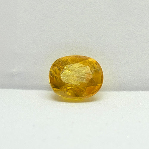 4.67 Carat Bangkok Yellow Sapphire (Pukhraj) Stone | Natural Thailand Pukhraj for Jupiter (Guru) | Certified Gemstone