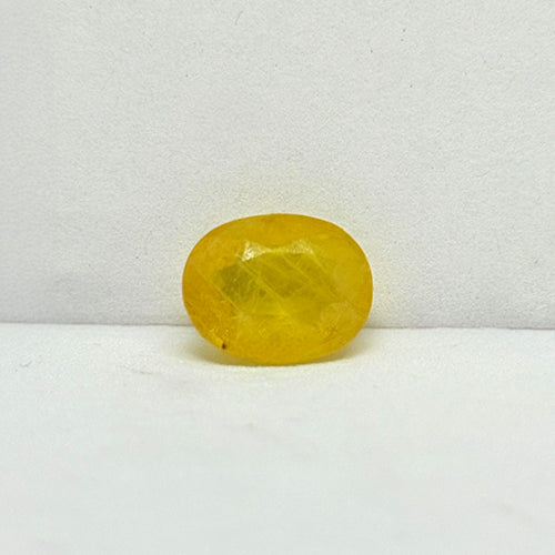 4.77 Carat Bangkok Yellow Sapphire (Pukhraj) Stone | Natural Thailand Pukhraj for Jupiter (Guru) | Certified Gemstone