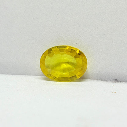 4.77 Carat Bangkok Yellow Sapphire (Pukhraj) Stone | Natural Thailand Pukhraj for Jupiter (Guru) | Certified Gemstone