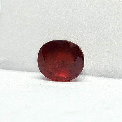 12.3 Carat Indian Gomed (Hessonite Garnet) Stone | Natural Rahu Gemstone | Certified Original Gomed for Astrology