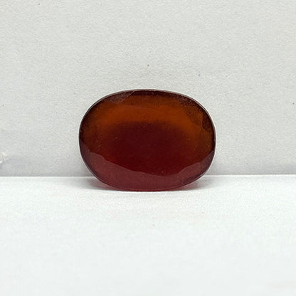 14.12 Carat Indian Gomed (Hessonite Garnet) Stone | Natural Rahu Gemstone | Certified Original Gomed for Astrology