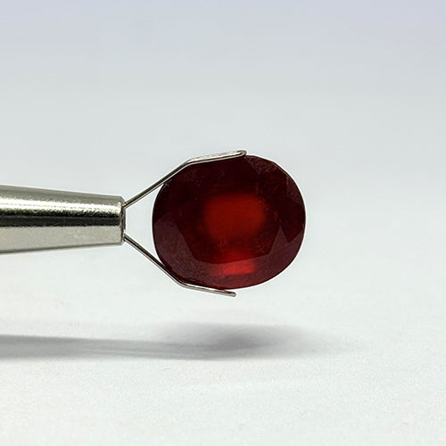 12.3 Carat Indian Gomed (Hessonite Garnet) Stone | Natural Rahu Gemstone | Certified Original Gomed for Astrology
