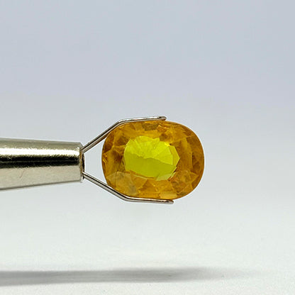 5.12 Carat Bangkok Yellow Sapphire Stone | Natural Thailand Yellow Sapphire | Premium Certified Gemstone