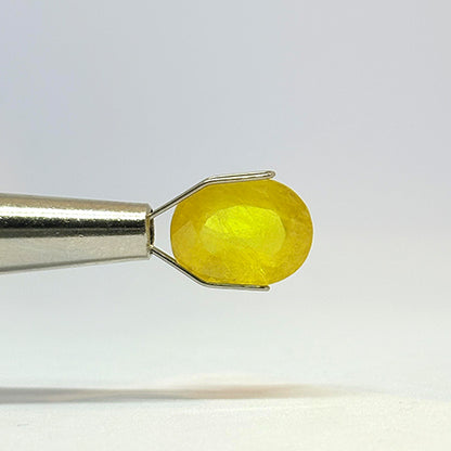 5.60 Carat Bangkok Yellow Sapphire Stone | Natural Thailand Yellow Sapphire | Premium Certified Gemstone