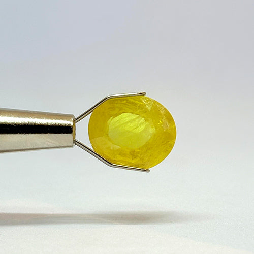 5.70 Carat Bangkok Yellow Sapphire Stone | Natural Thailand Yellow Sapphire | Premium Certified Gemstone
