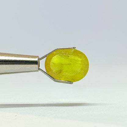 5.72 Carat Bangkok Yellow Sapphire Stone | Natural Thailand Yellow Sapphire | Premium Certified Gemstone