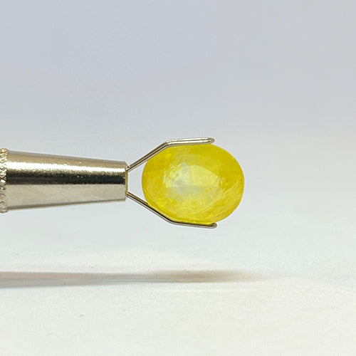 5.82 Carat Bangkok Yellow Sapphire Stone | Natural Thailand Yellow Sapphire | Premium Certified Gemstone
