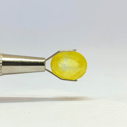 5.82 Carat Bangkok Yellow Sapphire Stone | Natural Thailand Yellow Sapphire | Premium Certified Gemstone