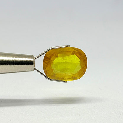 6.07 Carat Bangkok Yellow Sapphire Stone | Natural Thailand Yellow Sapphire | Premium Certified Gemstone