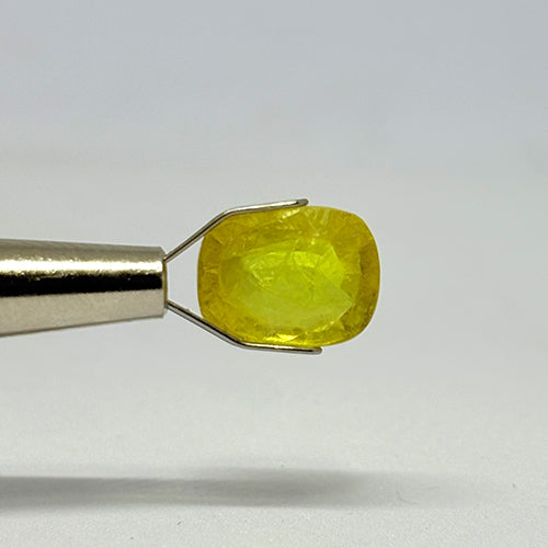 6.15 Carat Bangkok Yellow Sapphire Stone | Natural Thailand Yellow Sapphire | Premium Certified Gemstone