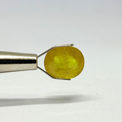6.52 Carat Bangkok Yellow Sapphire Stone | Natural Thailand Yellow Sapphire | Premium Certified Gemstone