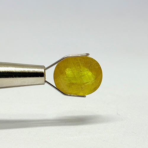 6.52 Carat Bangkok Yellow Sapphire Stone | Natural Thailand Yellow Sapphire | Premium Certified Gemstone
