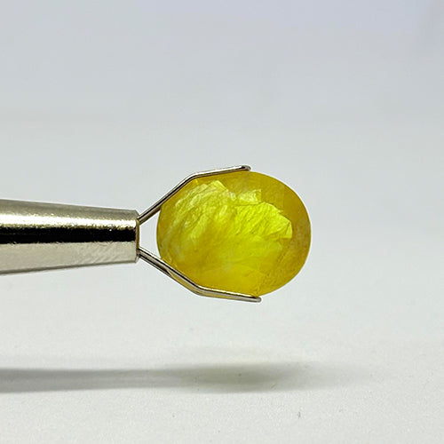 6.55 Carat Bangkok Yellow Sapphire Stone | Natural Thailand Yellow Sapphire | Premium Certified Gemstone