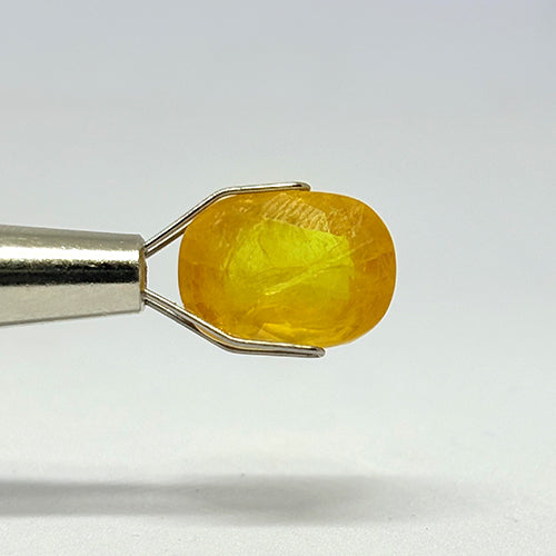 6.85 Carat Bangkok Yellow Sapphire Stone | Natural Thailand Yellow Sapphire | Premium Certified Gemstone