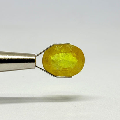 7.45 Carat Bangkok Yellow Sapphire Stone | Natural Thailand Yellow Sapphire | Premium Certified Gemstone