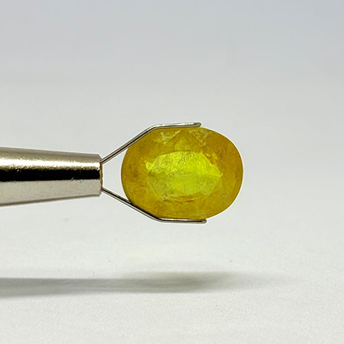 7.45 Carat Bangkok Yellow Sapphire Stone | Natural Thailand Yellow Sapphire | Premium Certified Gemstone