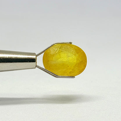 7.55 Carat Bangkok Yellow Sapphire Stone | Natural Thailand Yellow Sapphire | Premium Certified Gemstone