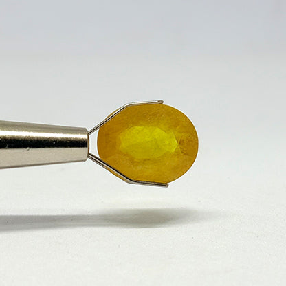 7.62 Carat Bangkok Yellow Sapphire Stone | Natural Thailand Yellow Sapphire | Premium Certified Gemstone