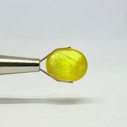 7.70 Carat Bangkok Yellow Sapphire Stone | Natural Thailand Yellow Sapphire | Premium Certified Gemstone