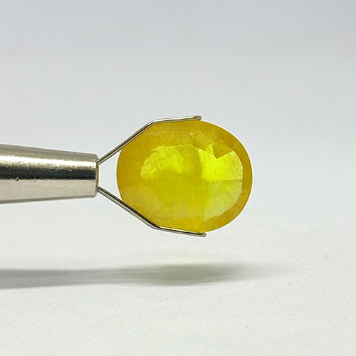 7.75 Carat Bangkok Yellow Sapphire Stone | Natural Thailand Yellow Sapphire | Premium Certified Gemstone