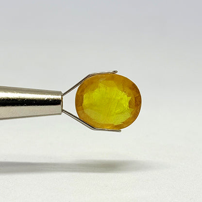 7.85 Carat Bangkok Yellow Sapphire Stone | Natural Thailand Yellow Sapphire | Premium Certified Gemstone