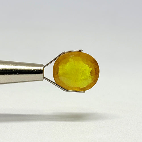 7.85 Carat Bangkok Yellow Sapphire Stone | Natural Thailand Yellow Sapphire | Premium Certified Gemstone