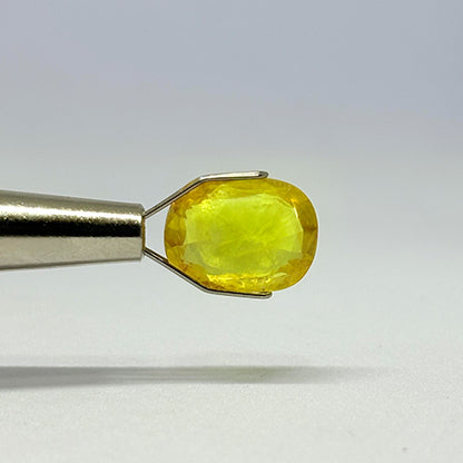 5.17 Carat Bangkok Yellow Sapphire Stone | Natural Thailand Yellow Sapphire | Premium Certified Gemstone