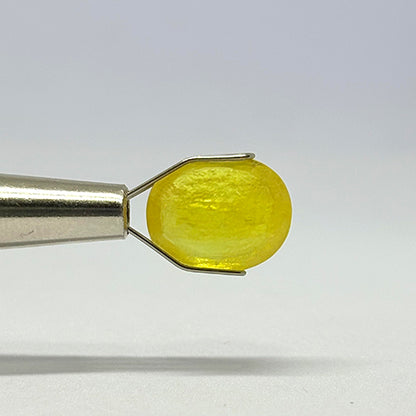 5.85 Carat Bangkok Yellow Sapphire Stone | Natural Thailand Yellow Sapphire | Premium Certified Gemstone