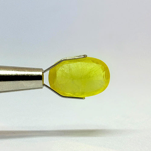 5.92 Carat Bangkok Yellow Sapphire Stone | Natural Thailand Yellow Sapphire | Premium Certified Gemstone