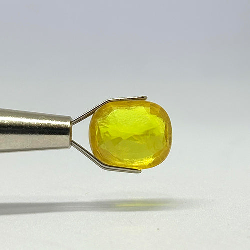 5.92 Carat Bangkok Yellow Sapphire Stone | Natural Thailand Yellow Sapphire | Premium Certified Gemstone