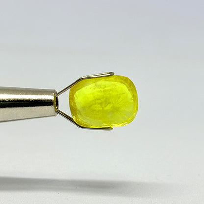 6.15 Carat Bangkok Yellow Sapphire Stone | Natural Thailand Yellow Sapphire | Premium Certified Gemstone