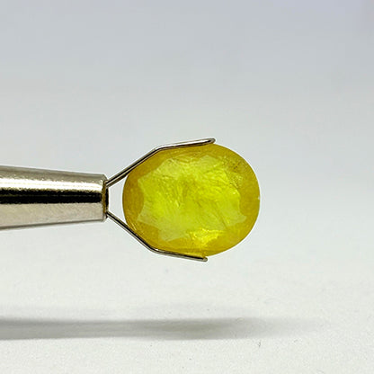 6.55 Carat Bangkok Yellow Sapphire Stone | Natural Thailand Yellow Sapphire | Premium Certified Gemstone