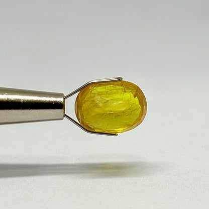 7.02 Carat Bangkok Yellow Sapphire Stone | Natural Thailand Yellow Sapphire | Premium Certified Gemstone