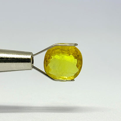 3.92 Carat Bangkok Yellow Sapphire (Pukhraj) Stone | Natural Thailand Pukhraj for Jupiter (Guru) | Certified Gemstone