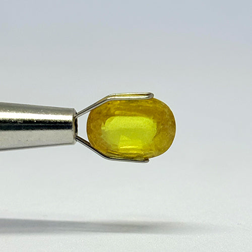 4.10 Carat Bangkok Yellow Sapphire (Pukhraj) Stone | Natural Thailand Pukhraj for Jupiter (Guru) | Certified Gemstone