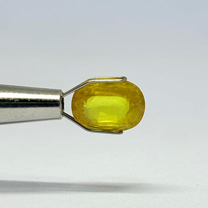 4.10 Carat Bangkok Yellow Sapphire (Pukhraj) Stone | Natural Thailand Pukhraj for Jupiter (Guru) | Certified Gemstone