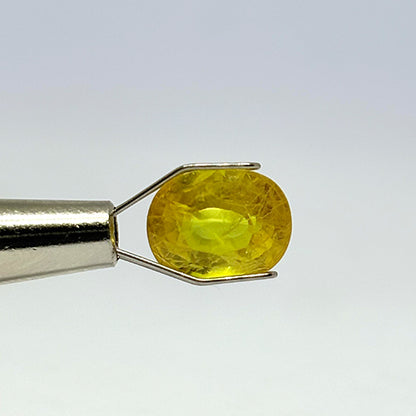 4.10 Carat Bangkok Yellow Sapphire (Pukhraj) Stone | Natural Thailand Pukhraj for Jupiter (Guru) | Certified Gemstone